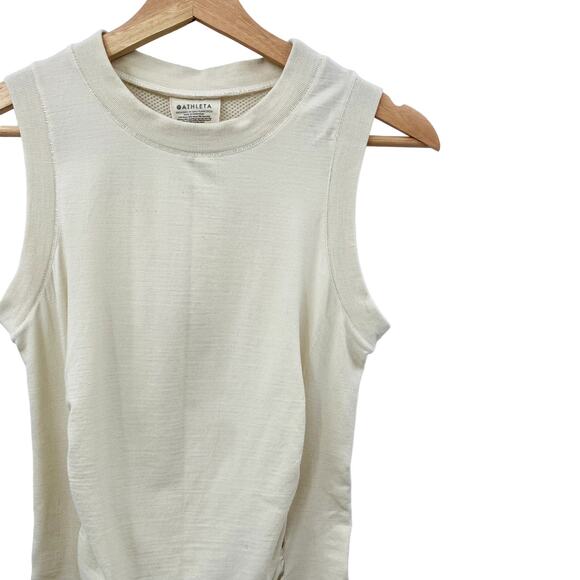 Athleta cream wool blend sleeveless top - Picture 2 of 5